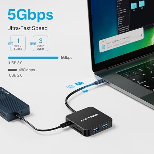 Elevate Your Work Efficiency with the ACASIS Dual HDMI Docking Station – Power Up with 100 W PD Charging, Experience Stunning 4 K Display, and Enjoy Lightning-Fast 5 Gbps USB-C & USB-A Connectivity for Dell, HP, Lenovo, Surface, and Yoga Laptops – The Ultimate All-in-One Hub for Professionals and Tech Lovers