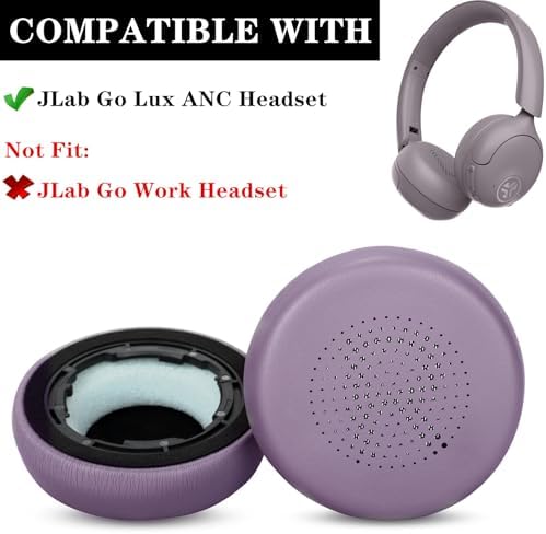 Transform Your JLab Go Lux ANC Wireless Headphones with Luxurious Mauve Earpads – Superior Comfort, Optimized Sound Isolation, and Seamless Installation for Endless Listening Enjoyment