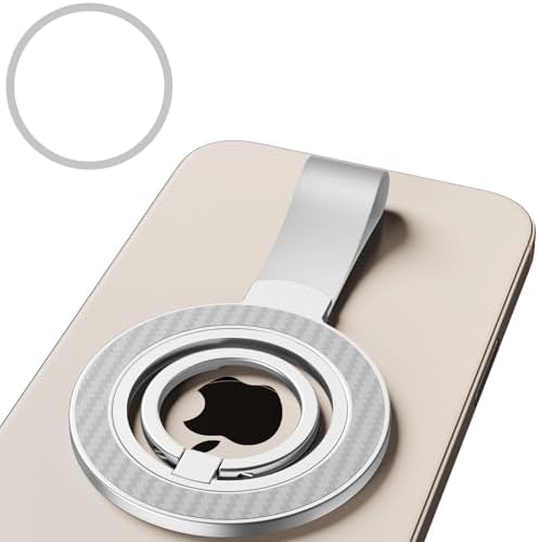 Mag Safe Universal Phone Grip & Kickstand for i Phone 12-16 Pro Max – Versatile Double-Sided Magnetic Holder for Secure Handling & Hands-Free Viewing in Gym, Kitchen & Beyond – Sleek Black Silicone Design for Stylish Convenience and Optimal Performance