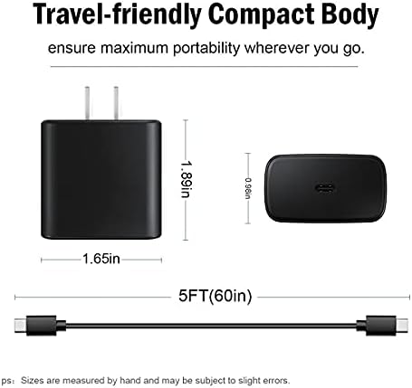 Fast Charging USB C Charger Adapter Block Cable [5 Ft/18 W] for Beats Studio Buds, Beats Fit Pro/X Kim, and Beats Flex – Reliable Power Solution for Wireless Earbuds with Enhanced Compatibility and Travel-Friendly Design