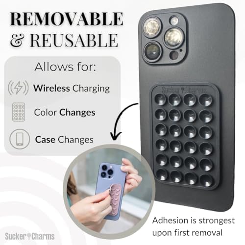 Lavender Fizz Silicone Phone Mount – Versatile Hands-Free Suction Holder for i Phone & Android – Ideal Tik Tok Filming & Video Call Accessory – Secure, Removable Grip for Effortless Mobile Use – Stylish & Functional Design for On-the-Go Convenience