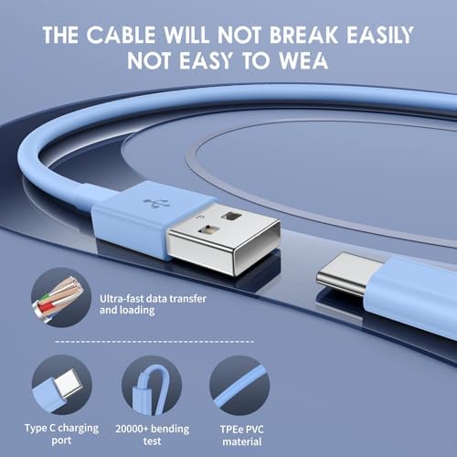Car Carplay Cable for iPhone 15/16 Car Charger Cable,4Pack USB A to USB C for Carplay USB C Cord,iPhone 16/15/Plus/Pro Max,iPad Pro 12.9/11,Air 5th/4th Gen,Mini 6th Gen/Car Charging Cable 3FT – Enhanced Compatibility and Speed