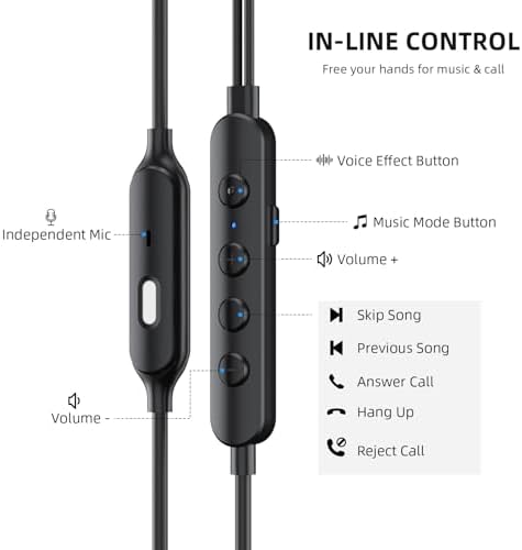 USB C Earbuds with Deep Bass & Noise Cancellation: Premium Headphones for i Phone, Galaxy, and Pixel with Voice Modulation for Karaoke Fun – Crystal-Clear Calls & Portable Case for Ultimate Sound Experience