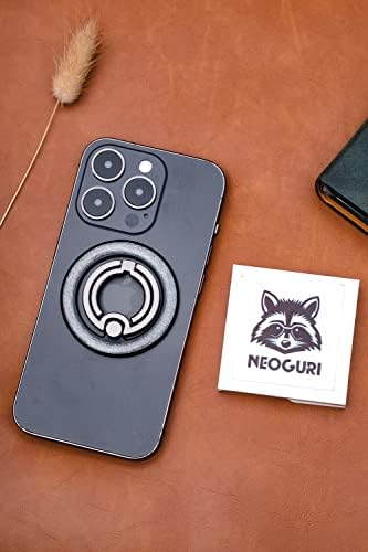 Neoguri Magnetic Phone Ring Holder – Versatile Grip & Kickstand for i Phone 14/13/12 Series – Glitter Silver & Rainbow Finish for Stylish Protection – Ultra-Strong Magnetic Design for Secure One-Handed Use & Hands-Free Viewing – Compatible with Magnetic Cases – Premium Zinc Alloy Construction with Long-Lasting Shine – 360° Rotation & 180° Flip for Optimal Comfort – Perfect for On-the-Go Video Calls & Streaming – Worry-Free 18-Month Warranty & Dedicated Customer Support