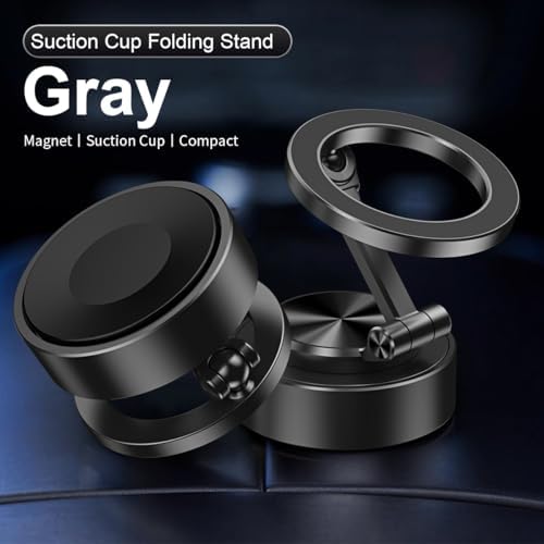 Vacuum Suction Phone Mount, 360 Car Magnetic Phone Holder, Wireless Charging Vacuum Suction Phone Holder, Magnetic Suction Phone Mount (027) – Enhanced Compatibility and Speed