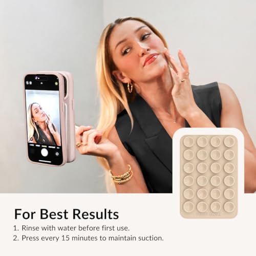 Transform Your Mobile Interaction with the VELVET CAVIAR Mag Safe Suction Cup Phone Case Mount – Superior Silicone Grip for Effortless Selfies and Secure Navigation. Featuring an Elegant Nude Beige Finish, This Premium Phone Accessory Ensures Stability for Streaming and Video Calls. Experience Unmatched Convenience with a Durable, Easy-to-Clean Design Perfect for On-the-Go Lifestyles. Ideal for Enhanced Usability, This Innovative Mount Keeps Your Device Within Arm’s Reach While Elevating Your Everyday Tasks with Style.