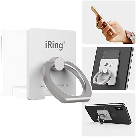 Wireless Charging-Ready i Ring Link Phone Holder – Pearl White Finger Grip & Stand for Ultimate Smartphone Security and Versatility – Compatible with i Phone, Galaxy & All Smartphones – Enhanced 360° Rotation & 180° Flip Design for Effortless Photo Angles – Durable Zinc Alloy & Polycarbonate Construction for Long-Lasting Use – Ultra-Strong Adhesive for Secure Attachment – Detachable Plate for Seamless Wireless Charging – Perfect for Video Calls, Streaming, and Everyday Use – Ideal for All Smartphone Models Including i Phone 14, Galaxy S21, and More – Elevate Your Device Experience with i Ring Link’s Innovative Grip Technology