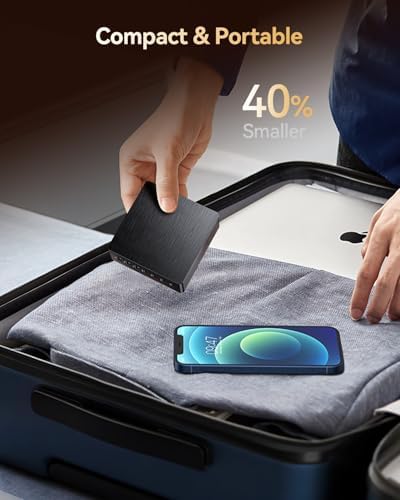 140 W Ga N III USB-C Fast Charging Station – 7-Port Multi-Device Hub with PD 3.0 Technology for Rapid Laptop, Tablet, and Smartphone Charging – Ideal Portable Power Strip for Home, Travel, and Office Use