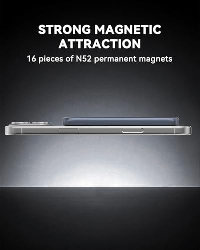 Mayfeel Ultra-Fast Magnetic Power Bank – Qi2 Certified 15 W Wireless & 20 W Wired Charger for i Phone 16/15/13/12 Series, 5000 m Ah Portable Battery Pack with Magnetic Alignment for Hassle-Free Charging Anywhere