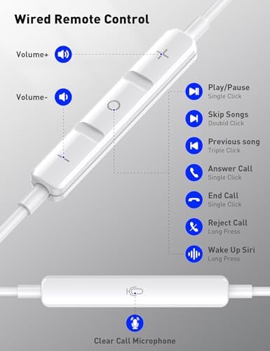 i Mangoo Magnetic Hi Fi Stereo Bass Wired Earbuds with MFi Certification – Premium Lightning Earphones for i Phone 14, 13 Pro Max, 12 Mini & More – Enhanced Audio Experience with Built-in Microphone & Volume Control – Stylish Purple Design for Everyday Comfort and Portability