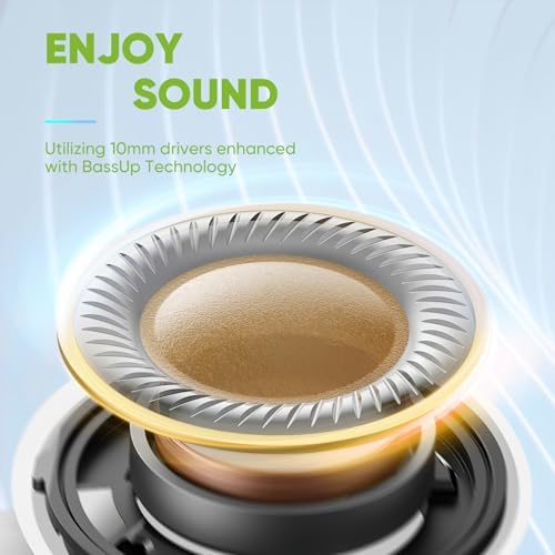 Experience Audio Freedom with Foxeye Bluetooth 5.3 Wireless Earbuds – 30-Hour Playtime for Uninterrupted Listening – Deep Bass and Advanced Noise Cancellation for Music, Gaming, and Calls – Lightweight, Stylish White Design for All-Day Comfort and Performance