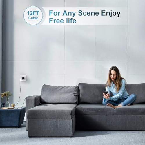 Efficient Power Boost: 20 W Dual Port USB-C Fast Charger with 6 FT USB-C to C Cable – Stylish Pink Wall Charger for i Phone 16/15 Series and Beyond – Perfect for On-the-Go Charging and Versatile Use