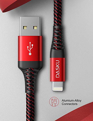 3-Pack 3 FT Lightning Cable – Premium Nylon Braided Fast Charging Cord for i Phone 13/12/11/Pro Max/X/Xs Max/Xr/8 Plus/7 Plus/6 S Plus/6 Plus/i Pad – Ultimate Durability & Tangle-Free Convenience