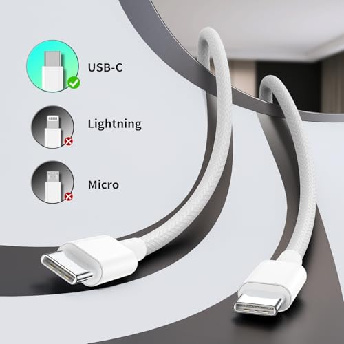 TUMABER 30 W Rapid USB-C Charger & Cable Bundle for i Phone 16/15 Pro Max/Plus & i Pad Pro – Ultra-Fast Power Solutions in 3 ft, 6 ft, or 10 ft Lengths – Engineered for Durability and On-the-Go Efficiency