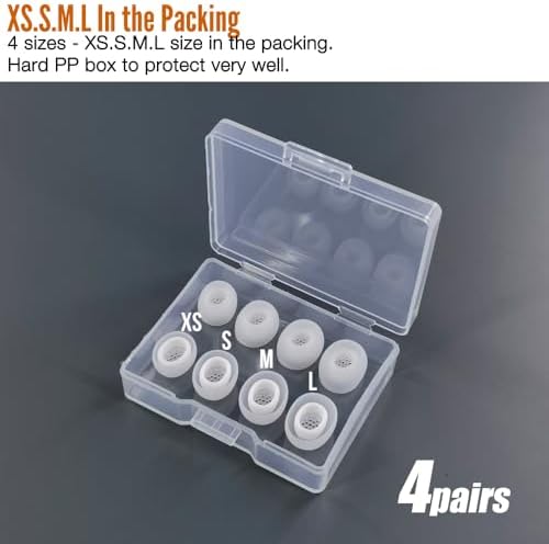 Upgrade Your Audio Experience: Premium Silicone Eartips for 1 MORE Aero Wireless Earbuds – Comfort-Focused Replacement Accessories for Enhanced Sound Isolation and Extended Listening Enjoyment