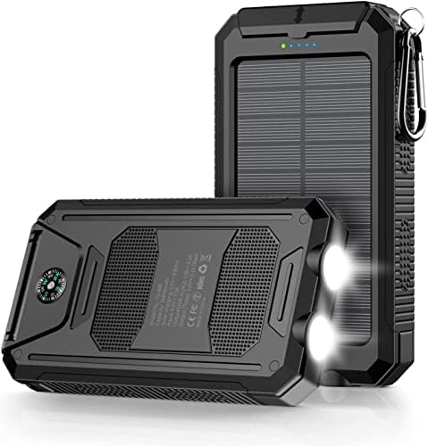 Ultimate 36,800 m Ah Solar Power Bank with Dual USB Ports, Quick Charge 3.0, and IPX7 Waterproofing – Reliable Outdoor Charging Companion with Built-In Flashlight for Adventures and Emergencies Ultimate 36,800 m Ah Solar Power Bank with Dual USB Ports, Quick Charge 3.0, and IPX7 Waterproofing – Reliable Outdoor Charging Companion with Built-In Flashlight for Adventures and Emergencies