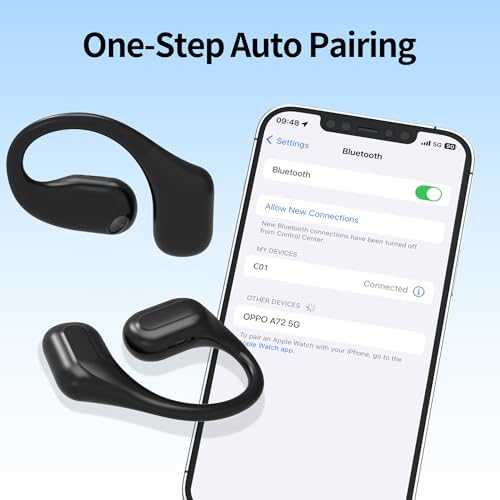 Elevate Your Audio Experience: Premium Bluetooth 5.3 Sport Earbuds with IP7 Waterproof Protection, 24-Hour Playback, Noise-Canceling Technology, and Secure Over-Ear Hooks for Unmatched Performance in Any Environment