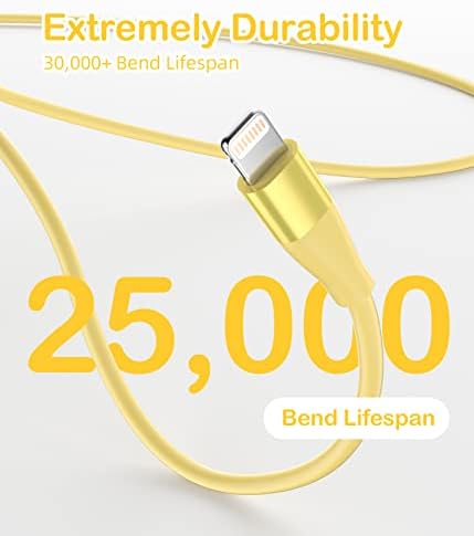 Premium 10 FT MFi Certified i Phone Charger 3-Pack – Fast Charging Lightning Cables for i Phone 14, 13, 12, 11 Pro Max, XR, XS, X, 8, 7, 6 Plus & SE – Colorful, Durable Design for Enhanced Compatibility and Convenience – Perfect for Home, Office, and Travel