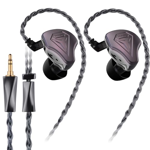 Elevate Your Audio Experience with FAAEAL Hybrid IEM Earphones – Premium Hi-Fi Wired In-Ear Monitors Featuring Advanced Composite Diaphragm Technology, Durable CNC Metal Design, and Detachable QDC-2 PIN Cable for Audiophiles and Musicians Seeking Ultimate Sound Clarity and Personalization
