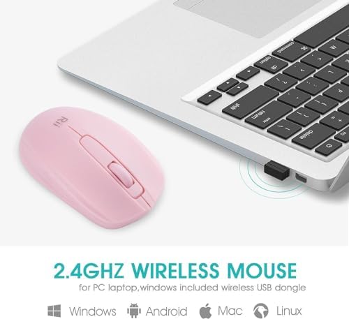 Upgrade Your Computing Experience with Rii 10-Pack Wireless Mouse – Effortless 2.4 GHz Connectivity for PC & Laptop, Ergonomically Designed for Comfort, Portable USB Dongle Included, Perfect for Home, Office, and School Use – Reliable High-Precision Optical Mice in Sleek Black Finish