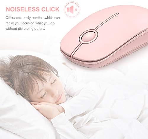 Sleek Vssoplor Wireless Mouse – Ultra-Slim Silent Optical Companion for Laptops & PCs | 2.4 GHz Nano Receiver, Perfect for Quiet Workspaces & Travel | Enhanced Compatibility for Windows, Mac & Linux