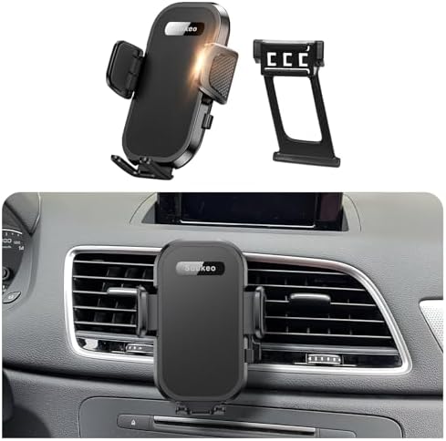 Enhanced Audi Q3 2012-2018 Car Phone Holder | Adjustable 4-7 Inch Smartphone Cradle for Safe Driving | Effortless One-Handed Operation | Premium Vehicle-Specific Mount for Ultimate Convenience and Durability