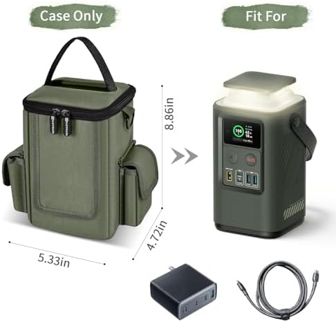 Anker Power Bank Soft Storage Bag – 60,000 m Ah Capacity, Lightweight Protective Case for Cables & Accessories, Stylish Green Design, Ideal for Outdoor & Travel Charging Solutions