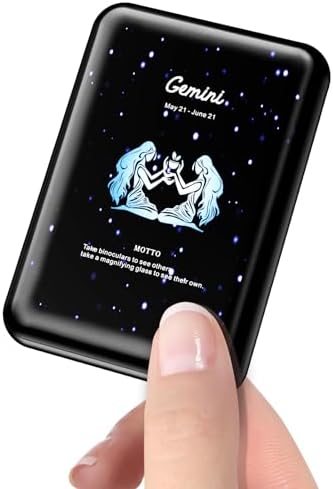 Compact 10000 m Ah Mini Power Bank – Fast Charging Portable USB-C Charger with Virgo Constellation Design for i Phone, Samsung, and Tablets – Ideal Gift for Tech Enthusiasts and Festival Celebrations – Enhanced Portability and Efficiency