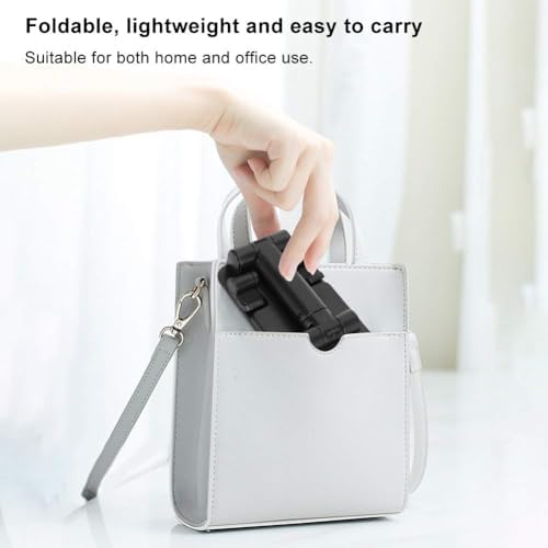 Desktop Mobile Phone Holder,Portable Adjustable Desktop Stand Holder Foldable Mirror Face Bracket for 12.9 in Mobile PhoneTablet,for Home Office,for Live BroadcastEntertainment (Black) – Enhanced Compatibility and Speed