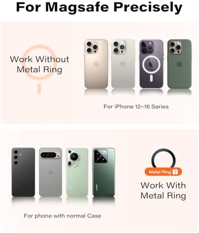 OQTIQ Magnetic Wireless Car Charger for i Phone 12-16 Series – 15 W Fast Charging with Secure Magnetic Mount, Versatile Windshield, Dashboard, & Air Vent Compatibility, Includes QC 3.0 Adapter for Optimal Performance – Upgrade Your Driving Experience with Effortless Charging & Navigation Access