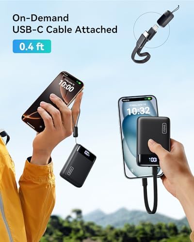 Ultimate INIU Portable Charger – 22.5 W 20000 m Ah Power Bank with Dual USB-C Fast Charging, PD 3.0 & QC 4.0, LED Display – Rapid Charging Solution for i Phone 16, Samsung S23, Google Devices & More – Long-lasting Power for On-the-Go Professionals & Travelers