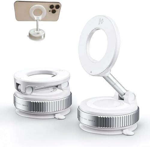 Revolutionary 2026 Vacuum Phone Holder for Car – Ultimate Suction Cup Mount with 360° Pivoting Feature for i Phone & Android Devices, Perfect for Vehicles, Gyms, and Mirrors – Unrivaled Stability and Adaptability for Effortless Hands-Free Operations