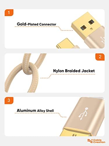 Compact USB C Cable Duo – 0.5 FT Braided Fast Charging Cables for Seamless Data Transfer | 3 A Power & 480 Mbps Speed | Ultimate Compatibility for Mac Book Air, Galaxy S22 Ultra, Stylus Pen, and More | Durable Design | Ideal for On-the-Go Connectivity