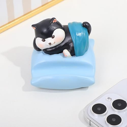 Desk Cell Phone Holder Stand Cute Animals Resin Smartphone Holder Bracket for Office Free You Hands Home Ornament – Enhanced Compatibility and Speed