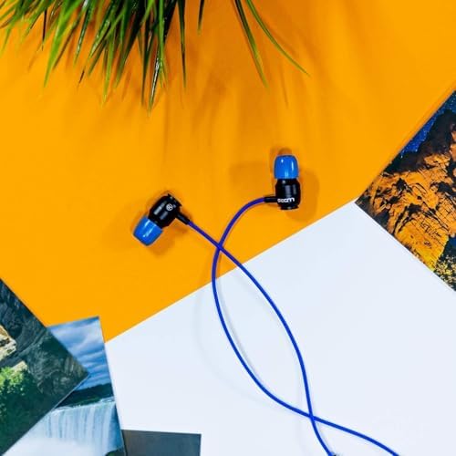 LUDOS Clamor Wired Earbuds – Premium Noise-Isolating In-Ear Headphones with Memory Foam Tips, Built-in Microphone, 5-Year Warranty – Perfect for i Phone and Samsung Users, Ideal for Students and Small Ears in Stylish Pink – Ultimate Sound Quality and Comfort for Everyday Use