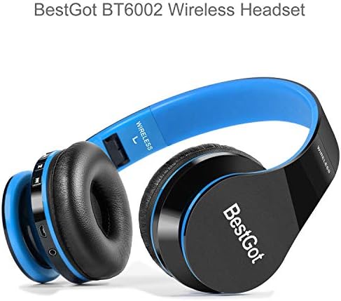 Kid-Friendly Bluetooth Headphones BT6002 – Volume-Limited Wireless Headset for Safe Listening – Foldable Design with 60-Hour Battery Life – Ideal for School, Tablets, PCs & TV – Stylish Black and Blue Finish for Comfort and Durability