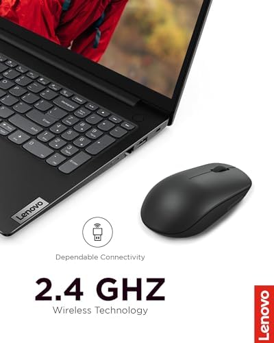 Lenovo 530 Wireless Mouse – Ergonomic Abyss Blue Design with 2.4 GHz Nano USB Receiver, 1200 DPI Optical Sensor for Precision Tracking, Lightweight & Portable for Effortless Navigation, Ideal for Left & Right-Handed Users, Perfect Companion for Work or Travel