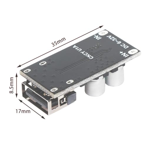 Efficient USB Buck Converter Module 10-Pack – Advanced QC3.0 Fast Charging Solution for 6 V-32 V Input – Compact DC-DC Power Modules for High-Speed Device Charging and Versatile Applications