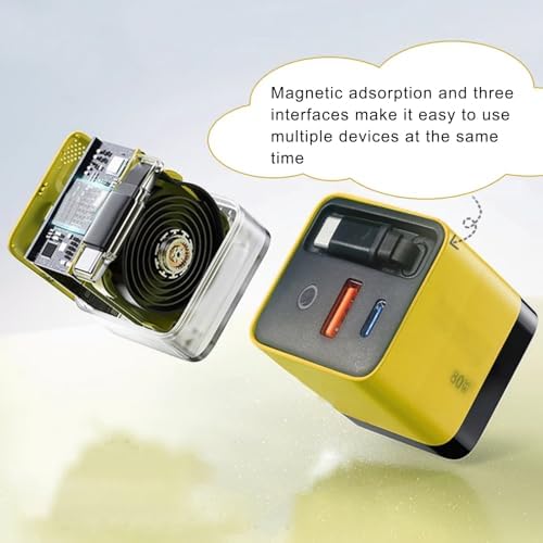 Revolutionize Your Charging Experience with the 3 in 1 GAN Charger – 80 W High-Speed Power Module Featuring Retractable Wall Plug, Type-C Cable & Dual USB Ports for Effortless Multi-Device Connectivity – Ideal for Home, Office, and On-the-Go Efficiency