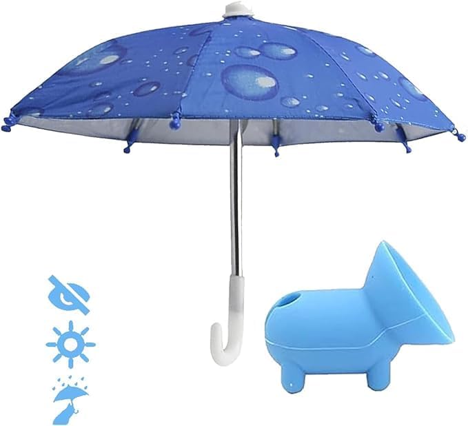 Ultimate Phone Umbrella Suction Cup Stand – Anti-Glare Sunshade Holder for Outdoor Navigation, Stylish Shield for Smartphones (Set of 3) – Enhance Visibility and Protect Your Device from Sunlight