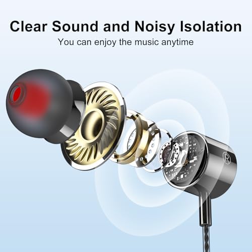 Experience Superior Sound with Premium 3-Pack Wired Earbuds – Ultra-Lightweight In-Ear Headphones with Microphone for Seamless Use Across Laptops, Tablets & MP3 Players – Advanced Noise Isolation for Distraction-Free Listening – Ideal for Fitness, Commuting, and Everyday Audio Enjoyment – Integrated Volume Control for Effortless Adjustments