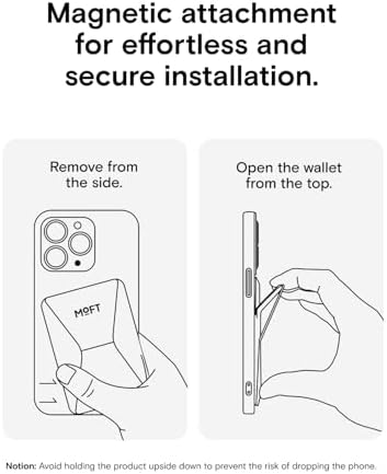 MOFT MagSafe Wallet for iPhone 15/14/13/12 Series, Strong Magnetic Phone Card Holder Fit 2 Cards & 3 Viewing Angles & Stain-Resistant Vegan Leather Phone Stand, Maple – Enhanced Compatibility and Speed