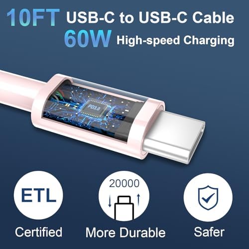 20 W Dual-Port USB-C Fast Charger with 6.6 FT Cable – Ultimate Power Solution for i Phone 15/16 Pro Max & Android Devices – Efficient Travel Companion Designed for rapid charging, this 20 W Dual-Port USB-C Charger ensures your i Phone 15/16 Pro Max and Android devices stay powered up with maximum efficiency. Featuring a generous 6.6 FT USB-C to C cable, this charger eliminates the inconvenience of short cords while allowing you to multitask with ease. Its dual-port design offers the ability to charge two devices simultaneously, making it ideal for busy professionals and frequent travelers. Enjoy broad compatibility across multiple Apple and Android devices, ensuring versatility for all your charging needs. The compact and lightweight structure of this charger enhances portability, making it an essential accessory for your on-the-go lifestyle. Built with high-quality materials, this charger prioritizes durability and safety, giving you peace of mind while delivering fast charging performance. Elevate your charging routine and stay connected wherever life takes you with this indispensable charging solution.