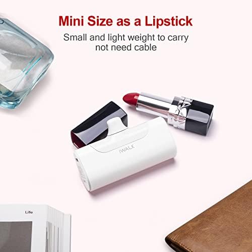 i WALK Compact 4500 m Ah USB-C Power Bank – Ultra-Lightweight Portable Charger for i Phone 16/15, Samsung Galaxy S25/S24/S23, and More – Fast Charging, Versatile Compatibility, Stylish Purple Design for On-the-Go Power Solutions