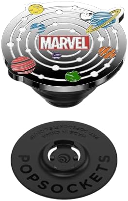 Marvel Captain America Mag Safe Pop Socket Grip – Secure Enamel Phone Holder with Kickstand, Wireless Charging Ready, Lightweight Design for Ultimate Usability and Marvel Fandom Style