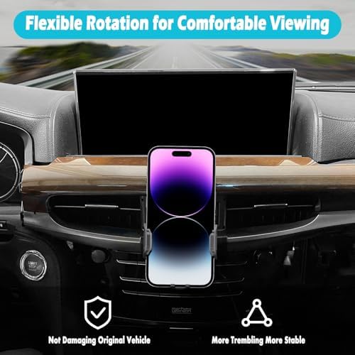 Premium Car Phone Holder for Lexus LX 570 (2016-2021) – 12.3-Inch Screen Compatible, Thick Case Friendly Mount for 4.7-7 inch Smartphones, Effortless Installation & Enhanced Safety Accessory for Drivers