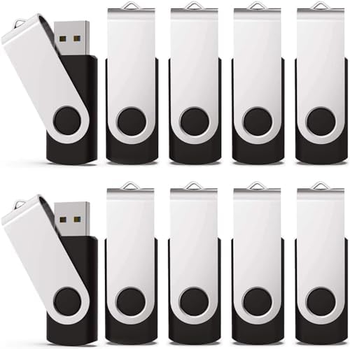 KEXIN 10-Pack 32 GB USB Flash Drives – Portable Memory Sticks with Enhanced Speed & Compatibility for Effortless Data Storage and Transfer, Perfect for Home, Office & School Use