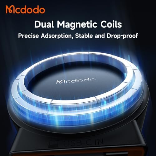 Revolutionize Your Drive with the Mc Dodo 15 W Mag Safe Car Mount Charger – Effortless Wireless Charging with Built-in Retractable USB-C Cable for i Phone 16, 15 Pro, Pro Max Plus, Galaxy & More – Secure Magnetic Design for Ultimate Stability & Fast Power Delivery