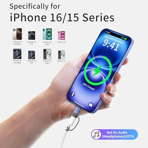Premium 4-Pack Lightning to USB C Adapters for i Phone 15/16 and Galaxy S24 – Fast Charging & Data Sync Solutions for Seamless Connectivity, Compact Design, and Enhanced Durability – Essential Accessory for Modern Devices