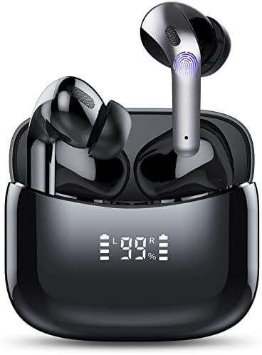 Tiksounds Advanced Wireless Earbuds – Bluetooth Headphones with IPX7 Waterproof Rating, 35 Hours Playtime, and LED Power Indicator – High-Fidelity Stereo Sound for Sports and Professional Use – Seamless Device Compatibility and Clear Hands-Free Calls (Black)